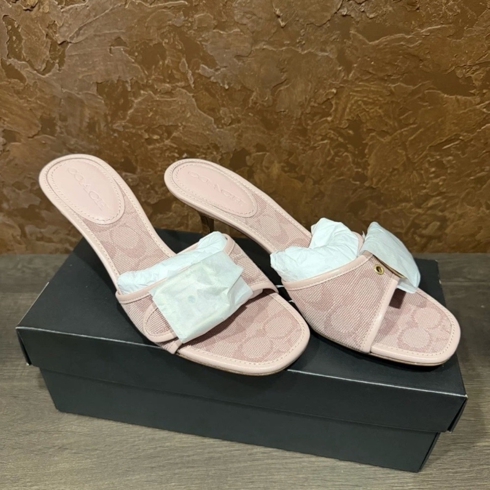 Coach Carnation Pink Margot Sandals